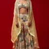 Bhumika Sharma Mint Blossom Printed Cape Set -Divine Couture 22323bs18 1