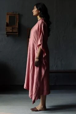 Shorshe Amethyst Pink Nushka Kaftan Set 9 Shorshe Amethyst Pink Nushka Kaftan Set -Divine Couture 229shor19 3