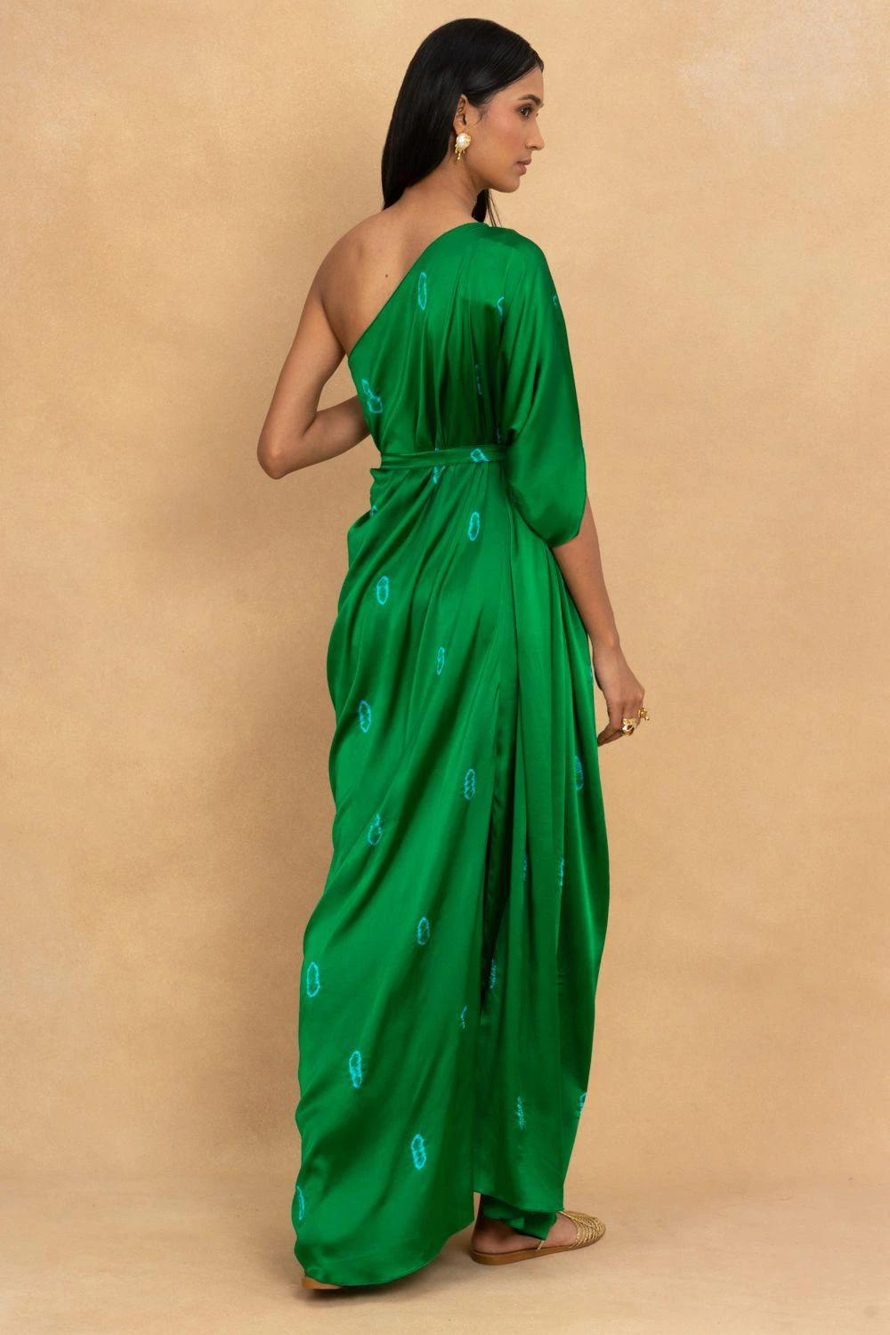 Stephany Green Tie & Dye One Shoulder Dress 7 Stephany Green Tie & Dye One Shoulder Dress - Image 5