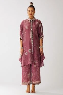 Rajdeep Ranawat Vintage Rose Kamara Floral Kaftan Set