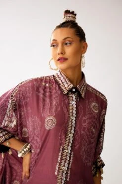 Rajdeep Ranawat Vintage Rose Kamara Floral Kaftan Set 10 Rajdeep Ranawat Vintage Rose Kamara Floral Kaftan Set -Divine Couture 230623rr05 4