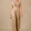 Tarun Tahiliani Champagne Embellished Jumpsuit -Divine Couture 231023tt37 1 1
