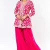 Devika Bhayana Pink Embroidered Peplum & Sharara Pants -Divine Couture 2312db6 1 1