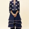 SVA Blue Noor Jacket & A Layered Jumpsuit -Divine Couture 23sva87 1