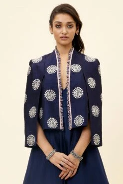 SVA Blue Noor Jacket & A Layered Jumpsuit 13 SVA Blue Noor Jacket & A Layered Jumpsuit -Divine Couture 23sva87 5