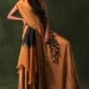Richa Khemka Black And Tan Cowl Gown -Divine Couture 2411rk19 1
