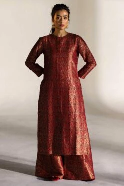 Mimamsaa Eirini Brocade Silk Gharara Set -Divine Couture 25523mim5 3