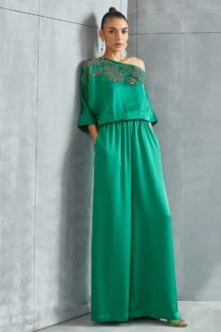 Namrata Joshipura River Leaf Drop Shoulder Jumpsuit 9 Namrata Joshipura River Leaf Drop Shoulder Jumpsuit -Divine Couture 25723nj25 3