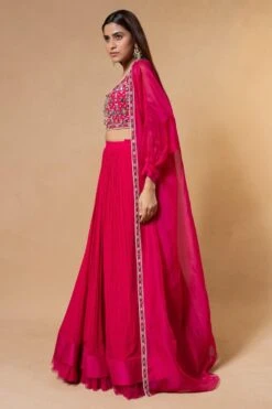 Ridhi Mehra Pink Embellished Lehenga Set -Divine Couture 26423rim1 2