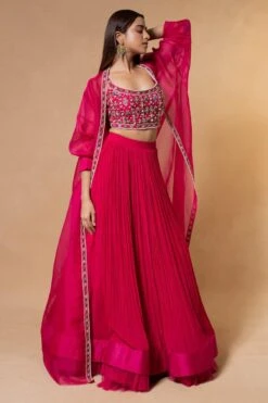 Ridhi Mehra Pink Embellished Lehenga Set -Divine Couture 26423rim1 3