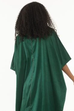 Three Emerald Green Satin Lycra Kaftan -Divine Couture 2710thr11 5