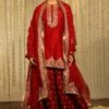 Sheetal Batra Mishika Red Floral Embellished Kurta Set 2 Sheetal Batra Mishika Red Floral Embellished Kurta Set -Divine Couture 2712s23b27 1