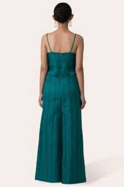 November Noon Bougainvillea Teal Jumpsuit -Divine Couture 271nn31 5