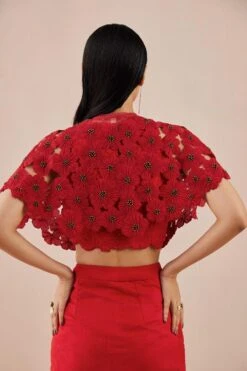 Chandrima Red Poppy Cape -Divine Couture 2811cha26 3