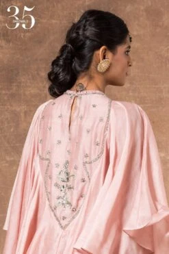 Jayanti Reddy Peach Embroidered Cape Top 12 Jayanti Reddy Peach Embroidered Cape Top -Divine Couture 283jr8 5