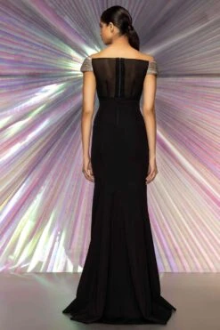 Amit Aggarwal Hand Embroidered Black Moulded Gown -Divine Couture 294aasc37 3