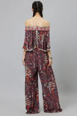 SVA Grey Off Shoulder Jumpsuit 11 SVA Grey Off Shoulder Jumpsuit -Divine Couture 29523sva3 5