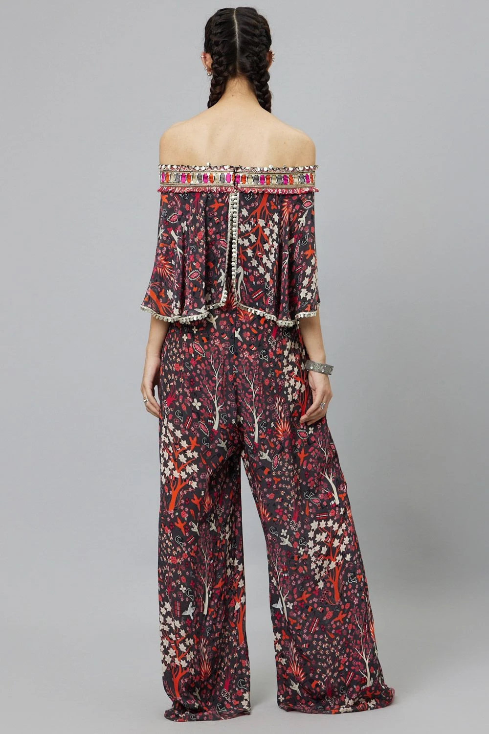 SVA Grey Off Shoulder Jumpsuit 7 SVA Grey Off Shoulder Jumpsuit - Image 5