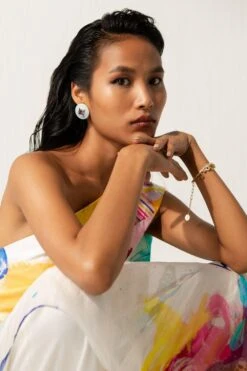 Richa Khemka White One Shoulder Jumpsuit & Drape -Divine Couture 30523rk13 3