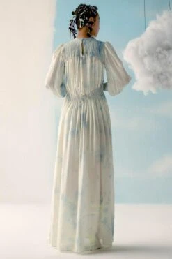 ILK Ice Blue High Slit Gown -Divine Couture 307ilk1 4