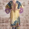 Rajdeep Ranawat Mustard Olivia Floral Kaftan -Divine Couture 3103rr30 1