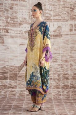 Rajdeep Ranawat Mustard Olivia Floral Kaftan 9 Rajdeep Ranawat Mustard Olivia Floral Kaftan -Divine Couture 3103rr30 2