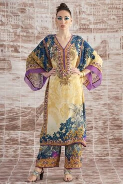 Rajdeep Ranawat Mustard Olivia Floral Kaftan 13 Rajdeep Ranawat Mustard Olivia Floral Kaftan -Divine Couture 3103rr30 6
