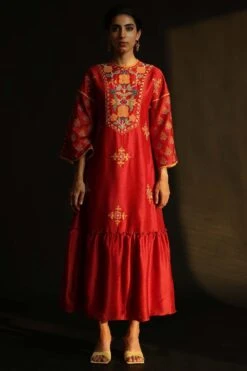 Chandrima Chanderi Embroidered Maxi Dress