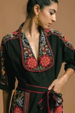 Chandrima Embroidered Playsuit With Beadwork -Divine Couture 319655 3