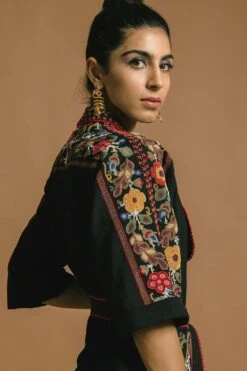 Chandrima Embroidered Playsuit With Beadwork -Divine Couture 319655 4