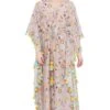 PS Pret By Payal Singhal Lavender Silkmul Printed Kaftan -Divine Couture 319ps6 1