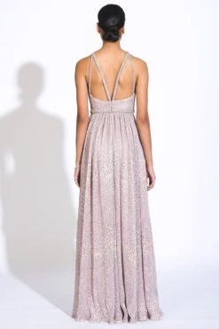 Sharnita Nandwana Lilac Halter Neck Embellished Gown -Divine Couture 3723sn2 5