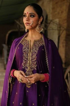 Niti Bothra Purple Zari Dori Embroidered Sharara Set -Divine Couture 41223nb40 3
