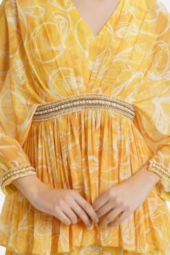 Divya Aggarwal Eliza Zesty Yellow Kurta-sharara Set -Divine Couture 5124pu13 4