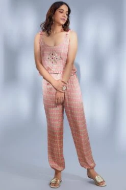 Gopi Vaid Nia Hand Embellished Jumpsuit