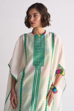 Ikai Ivory Appliqued Kaftan -Divine Couture 5823iai1 3