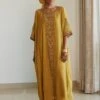 Sarang Kaur Yellow Adree Kaftan -Divine Couture 61023sk22 1