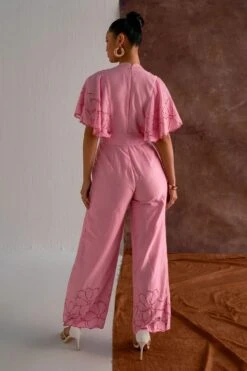 Sakshi Khetterpal Cherry Blossom Chanderi Jumpsuit -Divine Couture 6124sk51 4