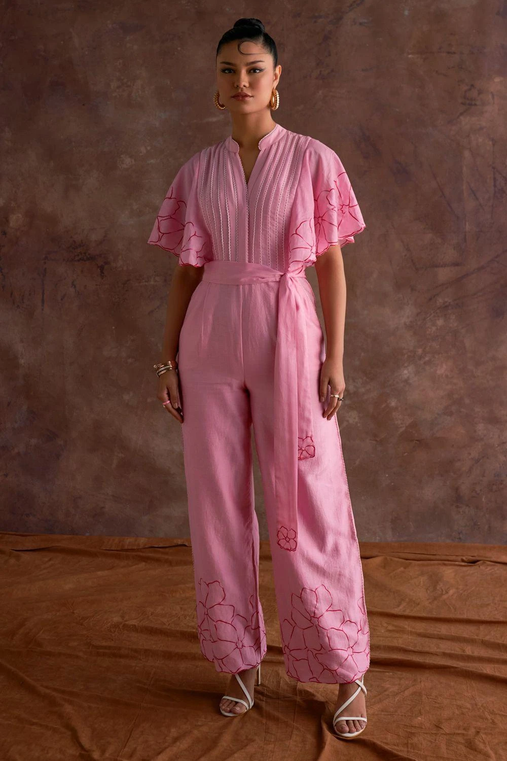 Sakshi Khetterpal Garden Inspired Chanderi Jumpsuit 3 Sakshi Khetterpal Garden Inspired Chanderi Jumpsuit