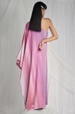 Mala And Kinnary Pink Draped Gown -Divine Couture 6323mka31 3