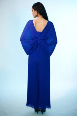 Anjali Kanwar Cobalt Blue Hand Embellished Jumpsuit -Divine Couture 6423akf2 3