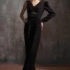 Anjali Kanwar Black Embellished & Pleated Jumpsuit -Divine Couture 6423akf21 1