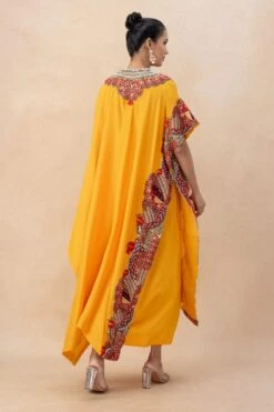 Anamika Khanna Yellow Embellished Kaftan Set -Divine Couture 6923ak5 5