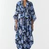 Studio RIGU Black Abstract Printed Jumpsuit & Cape Set -Divine Couture 6923sr11 1