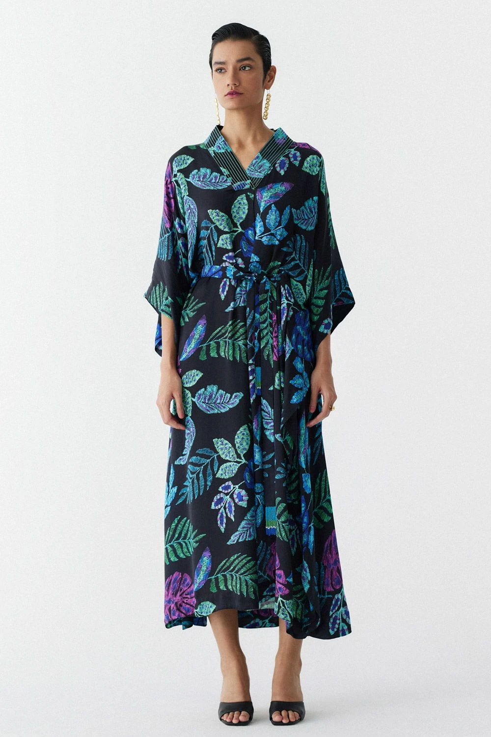 Studio RIGU Black Jungle Printed Kaftan 3 Studio RIGU Black Jungle Printed Kaftan
