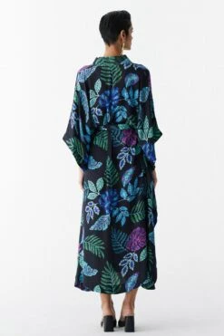 Studio RIGU Black Jungle Printed Kaftan 7 Studio RIGU Black Jungle Printed Kaftan -Divine Couture 6923sr17 3