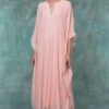 Anjul Bhandari Pink Chikankari Embroidered Kaftan -Divine Couture 73ab2 1