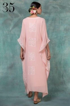 Anjul Bhandari Pink Chikankari Embroidered Kaftan -Divine Couture 73ab2 6