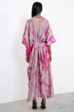 Corpora Studio Grey & Pink Tie Dye Kaftan -Divine Couture 75cs2 4
