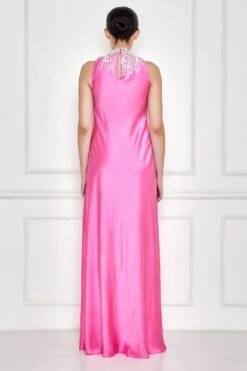 Dilnaz Dopamine Pink Embellished Gown -Divine Couture 7723diz85 3